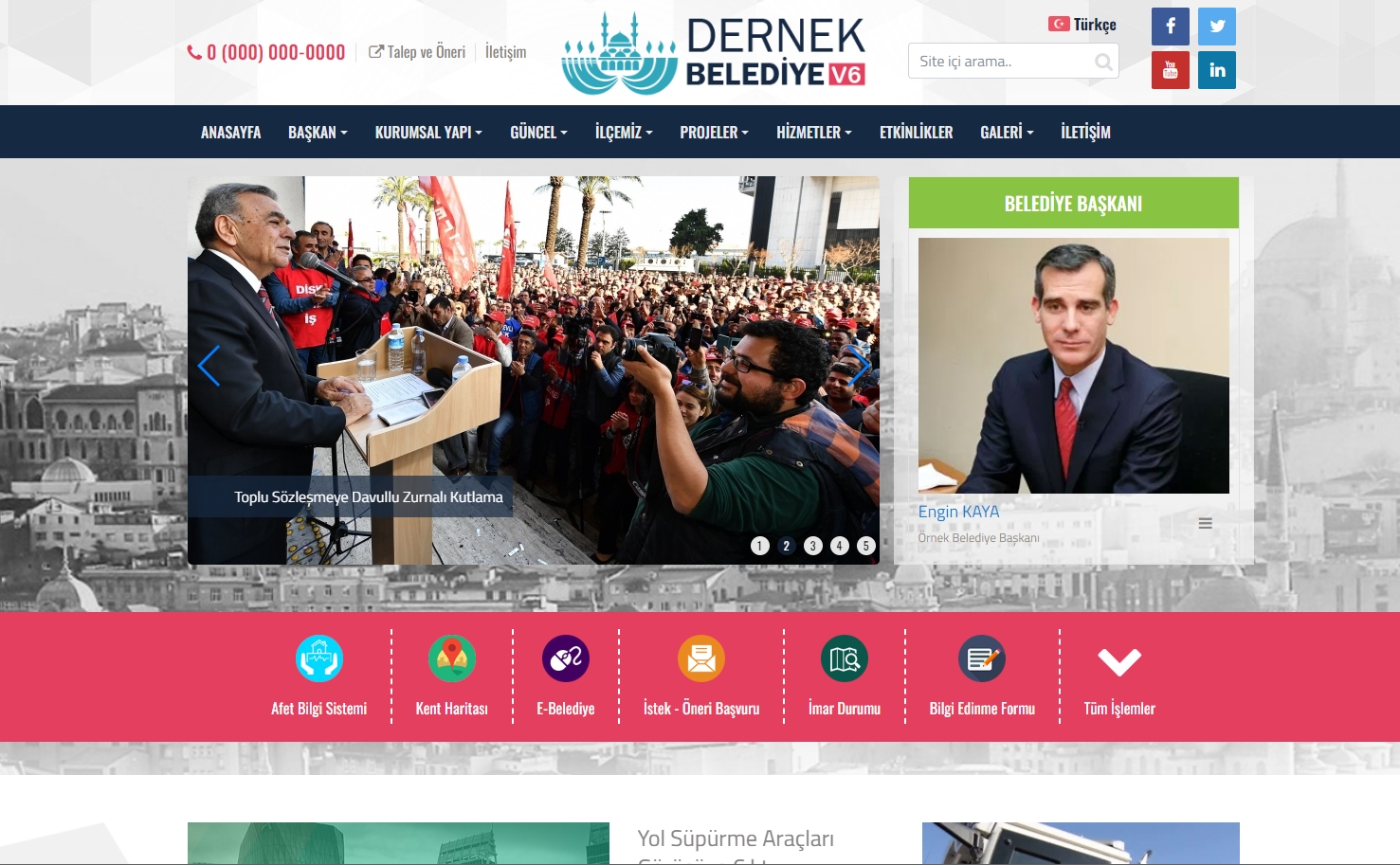 Dernek Belediye Web Sitesi